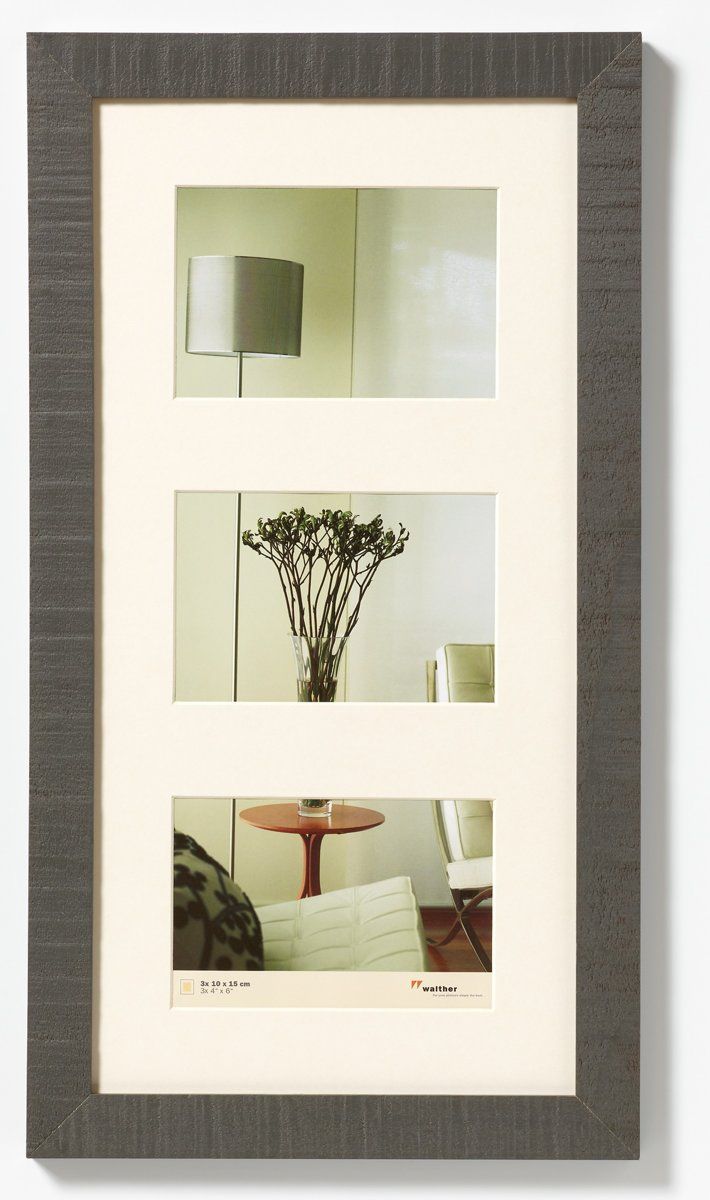 Walther Home Fotolijst - Fotomaat 3x10x15 cm - Grijs