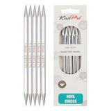 KnitPro Nova Cubics sokkennaalden 15cm 7.00mm Multikleur Hout