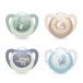 NUK First Choice Tétines jour et nuit | 0-6 mois | Sucettes orthodontiques phosphorescentes | Apaise 99% des bébés | Assorti | Lot de 4