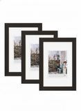 Walther Design Grado Hi824B3 Fotolijsten, Zwart, 18 X 24 Cm, Houten Frame, Verpakking Van 3
