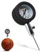 Pompe à ballon avec manomètre - Pompe à main - Aiguilles pour football et basketball - Soupape de surpression - Pour ballons de sport