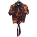 Trash And Luxury Chemise courte avec nœud Femme tie-dye fantaisie