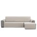FAVERTI® Bankhoes voor chaise longue, gewatteerd, 240 cm (zitting), model REQUENA, ecru, compatibele bescherming links/rechts, onderhoudsvriendelijk zeildoek, duurzaam en robuust, gemaakt in Spanje