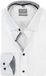 OLYMP Luxor comfort fit chemise - Blanc (contraste noir) - Sans repassage - Tour de cou : 40 (taille UE : M)