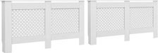 vidaXL Radiatorombouw 2 stuks 152x19x81,5 cm MDF wit