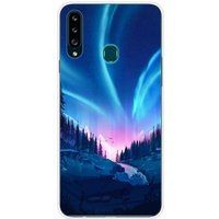 Tombee de nuit Bedrukt siliconen hoesje compatibel met Samsung Galaxy A20s