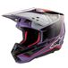 Alpinestars S-M5 Sail Helm Ece 22.06 Violet Zwart Zilver Glanzend