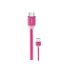 Sunnix Câble de chargement USB Type-C Softtouch de 1,2 mètre, câble de données, rose