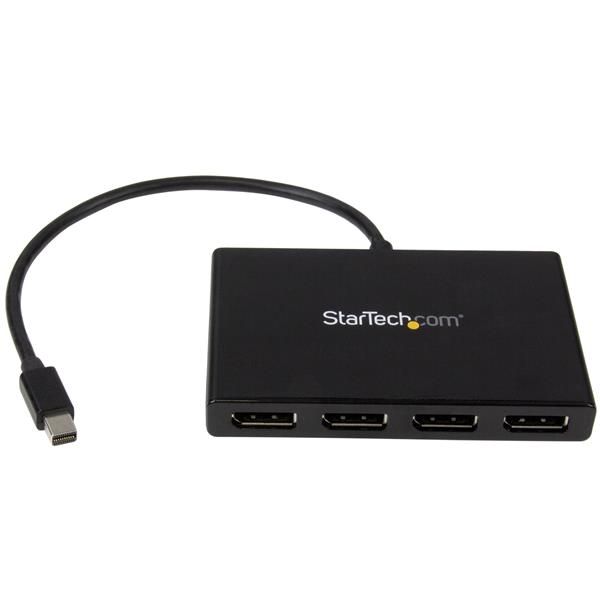 StarTech.com Mini DisplayPort naar DisplayPort MST Hub - 4 poorts - Zwart
