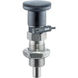 Klikbouten, met sensor/met knop, zonder vergrendeling, d1=6 mm/d2=M12 x 1,5/l2 min.=9 mm, 22123.0006