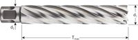 Rotec HSS-XE kernboor, 'Silver-Line', UNI19, ø20x110