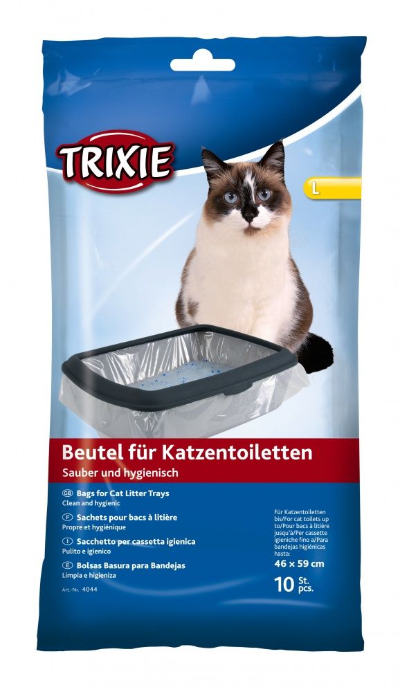 TRIXIE 4044 Kattenbakzakken - Transparant - 10 stuks