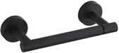 Unyqoos® Porte-rouleau de toilette noir mat avec double support pivotant pour salle de bain