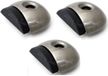 Dulimex Deurstopper/deurbuffer - 3x - D46mm - RVS - Zilver