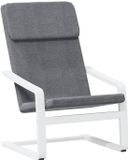 vidaXL Relaxstoel stof donkergrijs