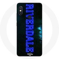 Maniacase Hoesje voor Xiaomi Redmi Note 5 Pro Riverdale Series Logo blauw