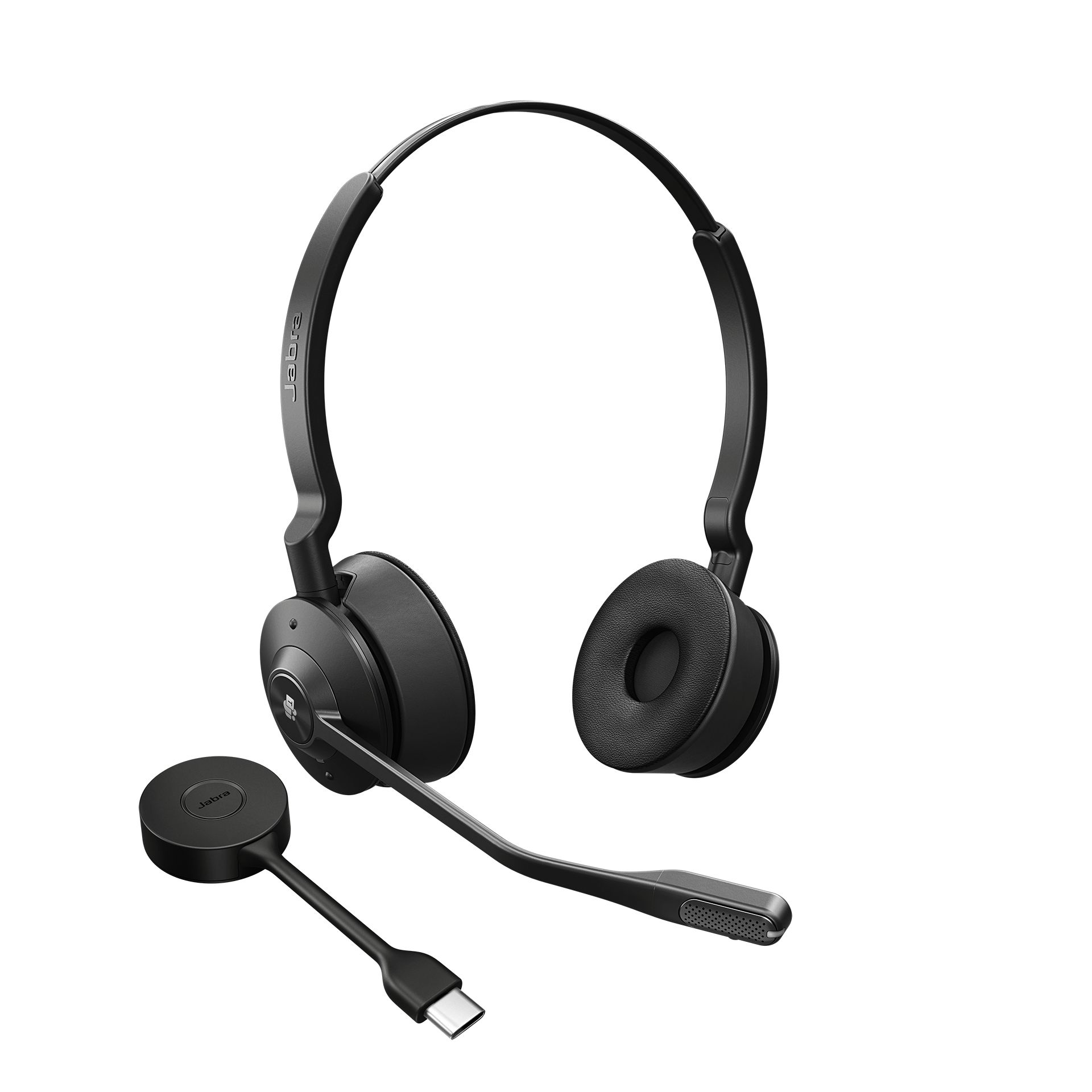 Jabra Engage 55 - Headset - Draadloos - Hoofdband - Kantoor/callcenter - Zwart, Titanium