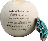 Pavilion Gift Company 19095 Stars in The Sky Kaarsenhouder, 5-inch, Terra Cotta