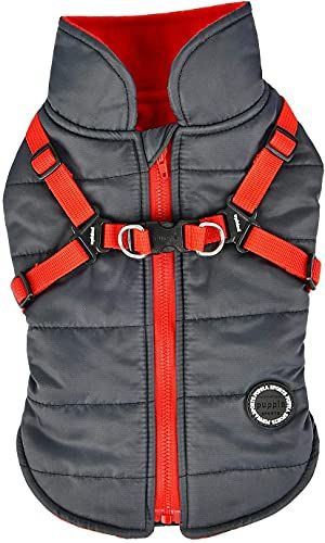 Puppia Mountaineer II Pet Dog Jacket - Gray - Large