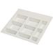 Häfele Insert spécial H4127 domaine médical compartimentage profond plastique blanc