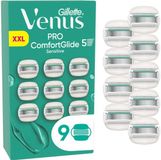 Gillette - Venus - PRO ComfortGlide - Scheermes - 9 Stuks - Voor De Gevoelige Huid - Met Een Vleugje Aloë Vera