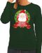 Bellatio Decorations Shoppartners Bv Foute kersttrui / sweater Santa - groen - Merry Christmas voor dames M