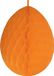 Merkloos / Sans marque Fest-Dekor Gmbh Paas decoratie ei van papier - oranje - 30 cm - brandvertragend crepepapier - Pasen