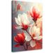 Tableaux Magnolias Blancs Et Rouges Dans Les Tons Pastels 40x60