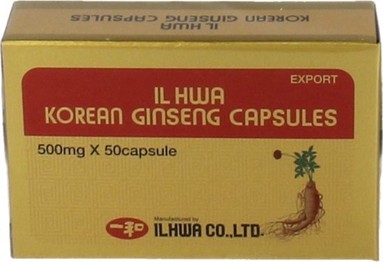 Il Hwa Ginseng Poeder 500mg Capsules 50st