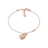 Emporio Armani Damesarmband in roségoudkleurig sterlingzilver met karabijnsluiting