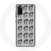 Maniacase Hoesje voor Samsung Galaxy S20 plus Standbeeld grijze achtergrond