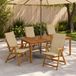 vidaXL 4-delige hoogrugkussen GEMERT 4 pcs 100% Polyester Beige