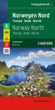 freytag & berndt Straßenkarte Norwegen Nord, Tromsø - Bodø - Narvik 1:400.000
