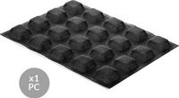 Silikomart AIR PLUS 17 - Vierkante siliconen bakvorm - 50x50x20 mm - Zwart