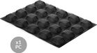 Silikomart AIR PLUS 17 - Vierkante siliconen bakvorm - 50x50x20 mm - Zwart