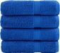 vidaXL Badhanddoeken SOLUND 4 stuks 600 g/m² 100x150 cm Blauw