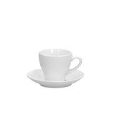 Tognana Margaret, set van 6 koffiekopjes met bord cc 100, porselein, wit