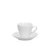 Tognana Margaret, set van 6 koffiekopjes met bord cc 100, porselein, wit