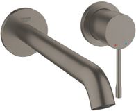 GROHE Essence New Wandgemonteerde Inbouw Wastafelkraan - Hard Graphite Geborsteld
