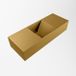 Mondiaz TYNE Fontein - 60x23x12cm - wasbak midden - zonder kraangaten - solid surface - Oro TYNE20005ORO