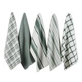 DII Assorti Geweven, Keuken Vaatdoek Set, 18x28, Donkergroen, 5 Stuk