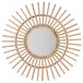 Atmosphera Sphera SUN Wandspiegel - Ø 58 cm - Gevlochten Frame - Bruin