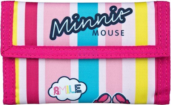4KidsOnly Minnie Mouse - Minnie Mouse Portemonnee - Klittenband - Polyester - Multi Colour