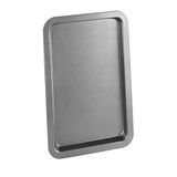 Chef Aid Robuuste Anti-aanbak Koolstofstalen Bakplaat, Duurzame Coating, Koelkast- en Vriezerbestendig, handig voor Bakken en Roosteren, Grijs, 30x18x2 cm