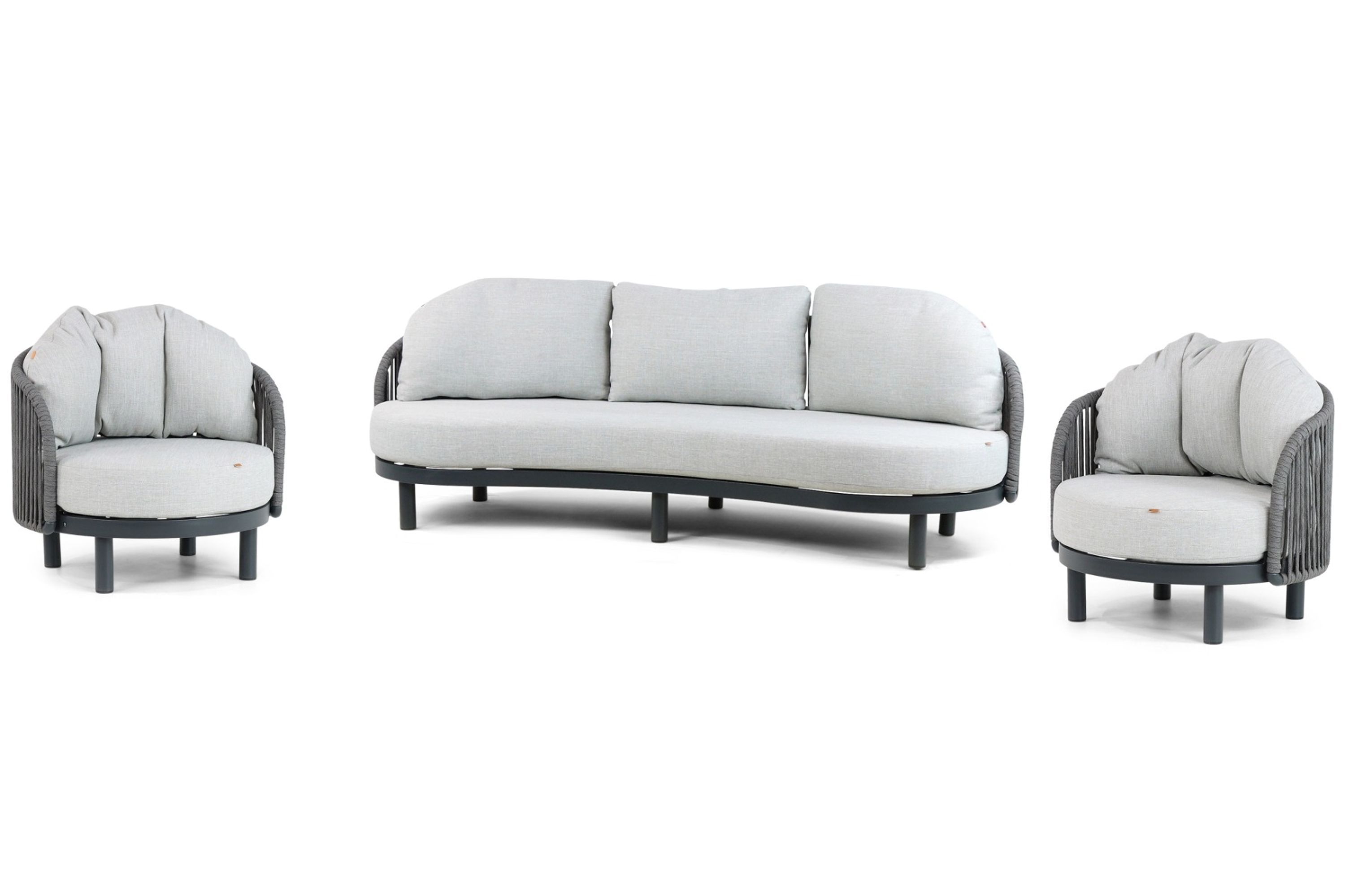 Santika Furniture Santika Nanda stoel-bank loungeset 3-delig