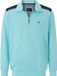Babista Heren Sweatshirt - Turquoise - Maat 64/66 - Katoen - Regular Fit - Ritssluiting