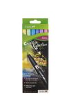 Tombow ABT-6C-1 viltstift Dual Brush Pen met twee punten, set van 6, primaire kleuren