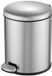 HENEN HANDELS UG Poubelle avec couvercle, actionnable par pédale, 6L, Argent, Inox, Rond