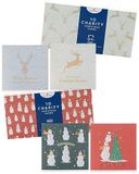 Snowman Feestelijk Fun Design - Multipack van 10 liefdadigheidskerstkaarten met enveloppen