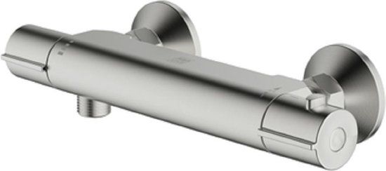 AquaVive Cato Thermostatische Douchekraan - 150 mm - Geborsteld Staal